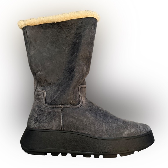 NEW!  FITFLOP F MODE double shearling Women's  Boots - Picture 7 of 12